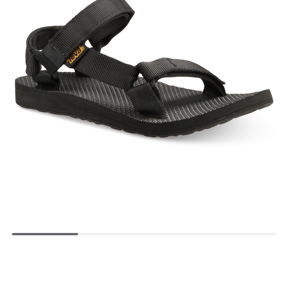 Teva Black Strappy Sandals